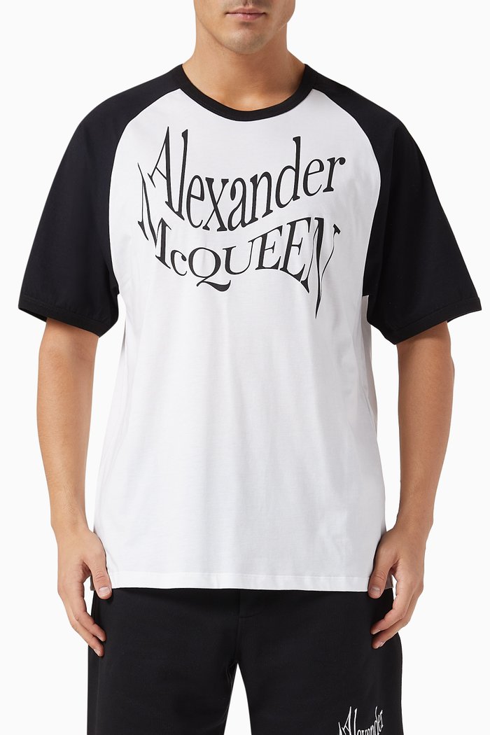 

Logo-print Crewneck T-shirt in Organic Cotton-jersey, Multicolour