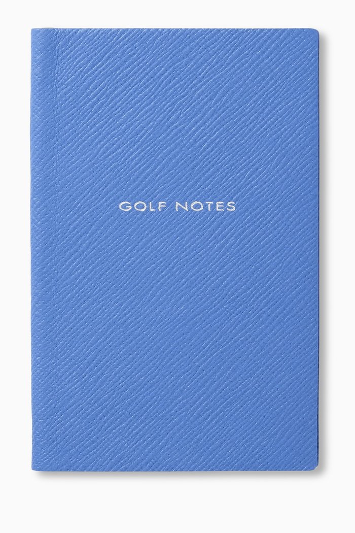 

Golf Notes Panama Notebook in Crossgrain Leather, Blue