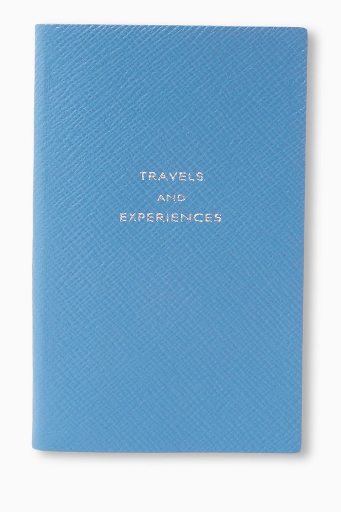 

Travels and Experiences Panama Notebook in Crossgrain Leather, Blue