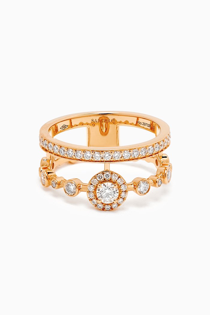 

Happy Forever Diamond Ring in 18kt Rose Gold