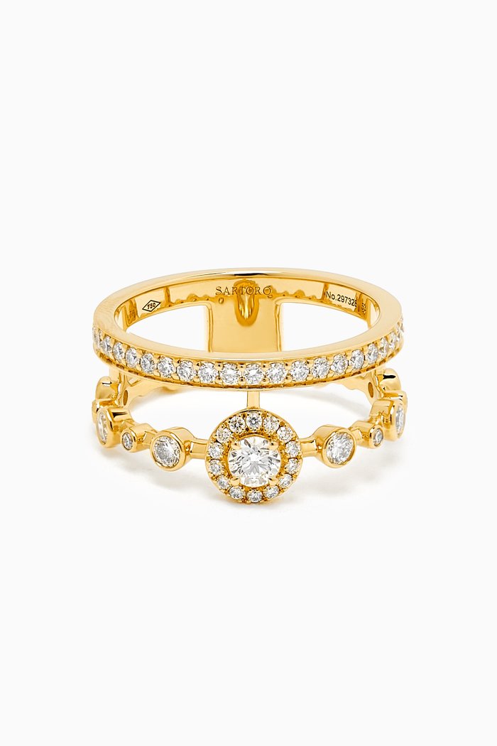 

Happy Forever Diamond Ring in 18kt Yellow Gold