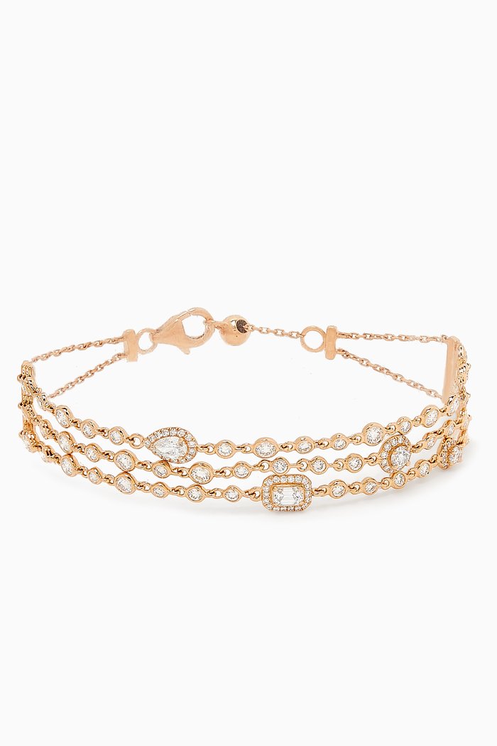 Happy Eternal Diamond Bracelet in 18kt Rose Gold