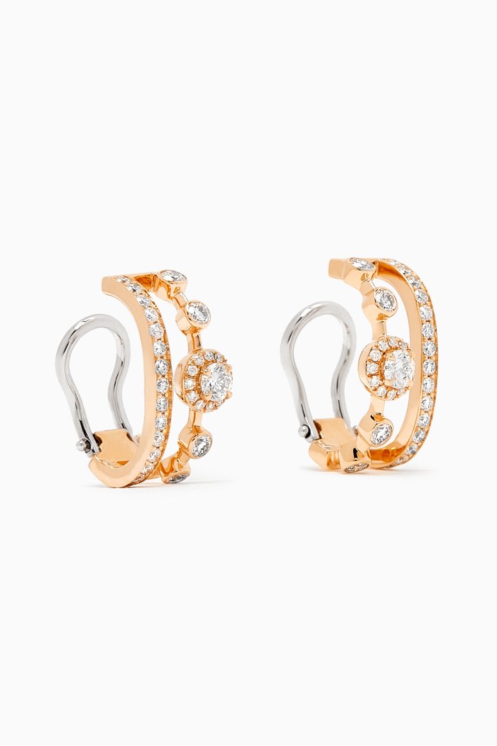 

Happy Forever Diamond Earrings in 18kt Rose Gold