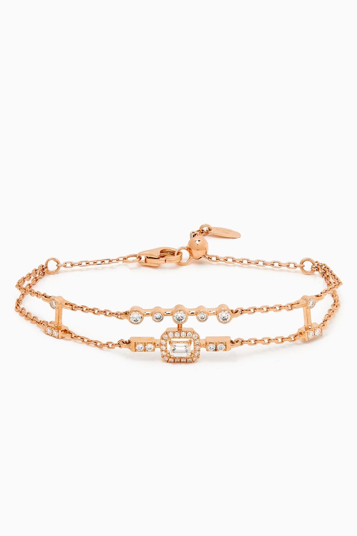 

Mini Happy Diamond Bracelet in 18kt Rose Gold