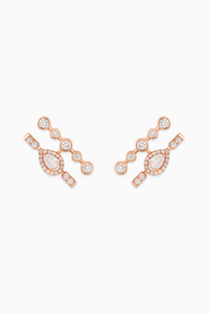 

Mini Happy Diamond Earrings in 18kt Rose Gold