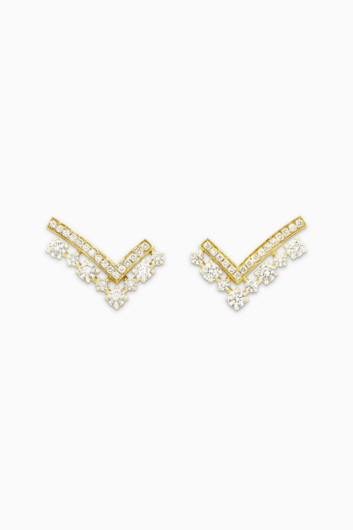 

Stella Diamond Earrings in 18kt Yellow Gold
