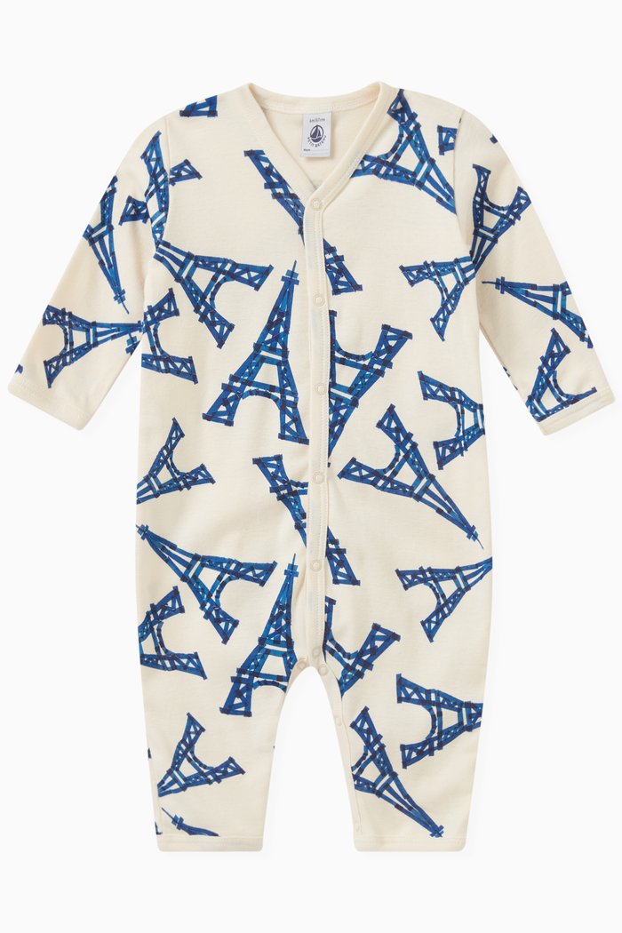 

Paris-motif Romper in Cotton, Multicolour