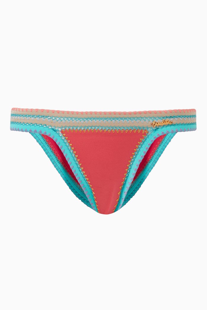 

Glazed Bikini Briefs in Lycra, Orange
