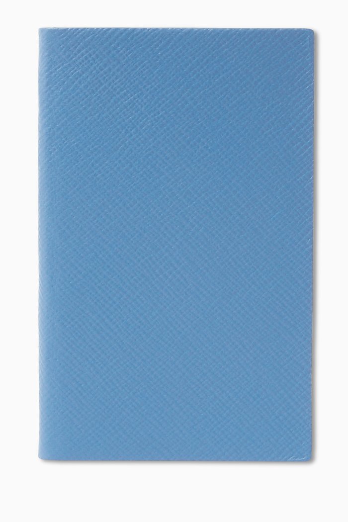 

Panama Notebook in Crossgrain Leather, Blue