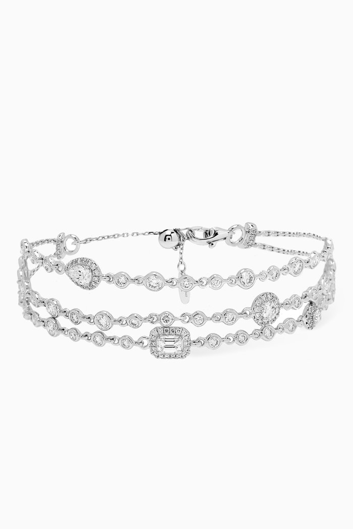 

Happy Eternal Diamond Bracelet in 18kt White Gold, Silver