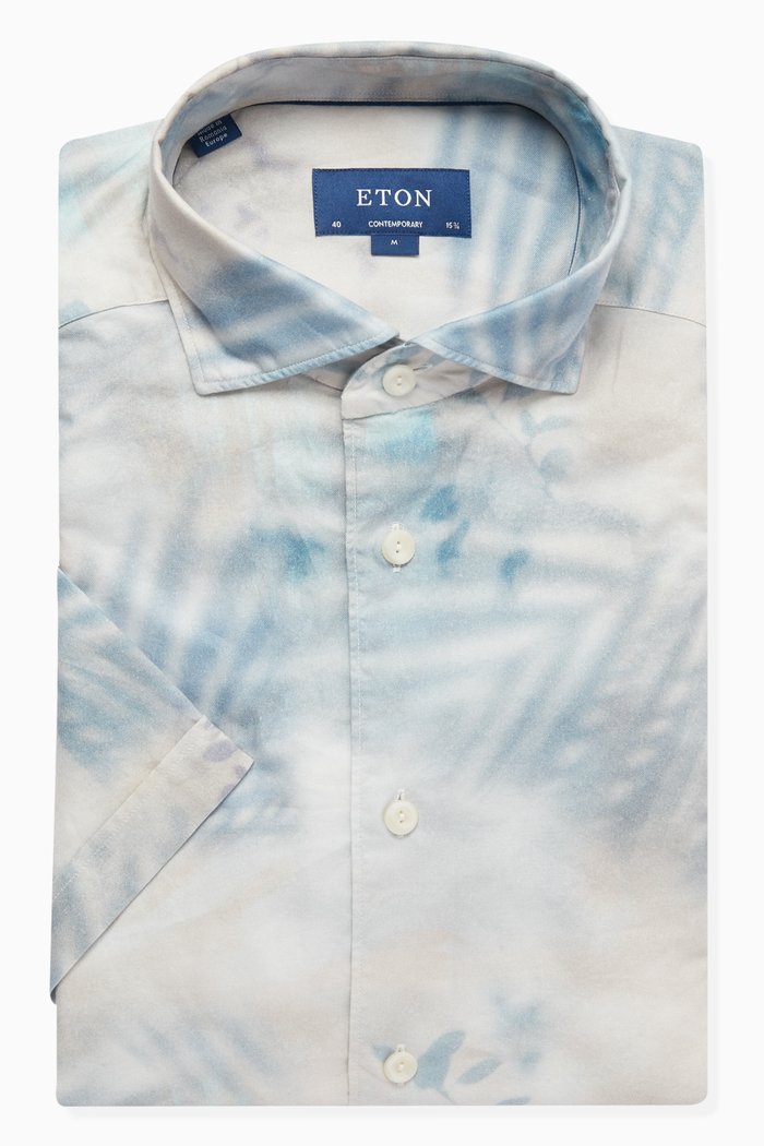 

Printed Shirt in Cotton, Grey