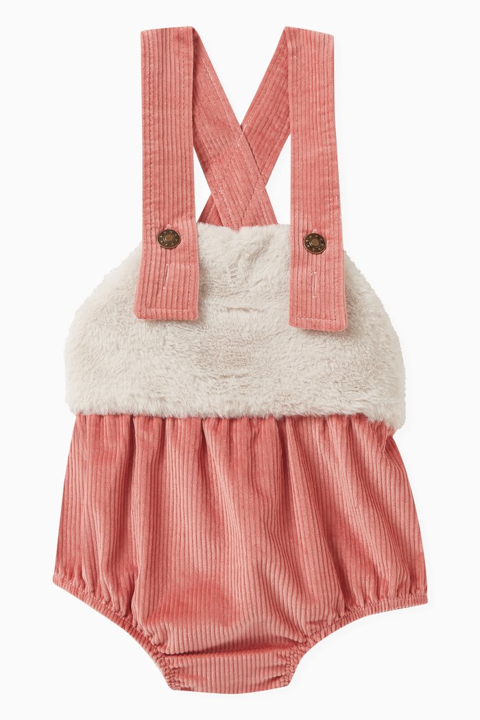

Jojo Dungarees in Corduroy, Pink