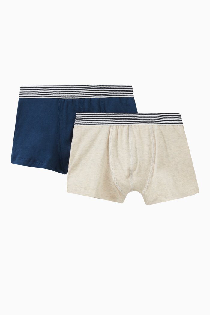 

Assorted Briefs in Cotton, Set of 2, Multicolour
