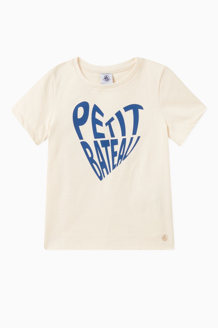 

Logo-print T-shirt in Cotton, Neutral