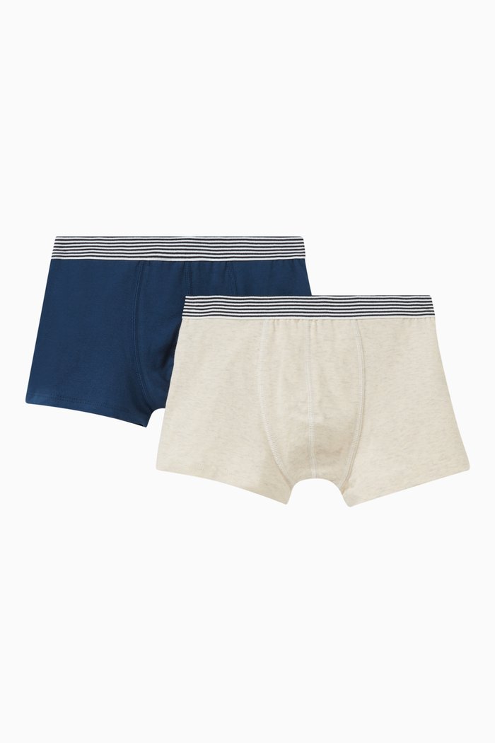 

Striped Band Boxers Shorts, Set of Two, Multicolour