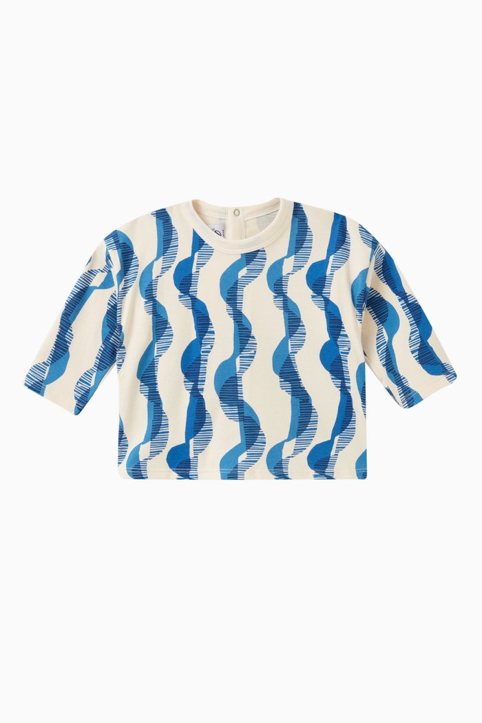 Graphic-print T-shirt in Cotton, Multicolour