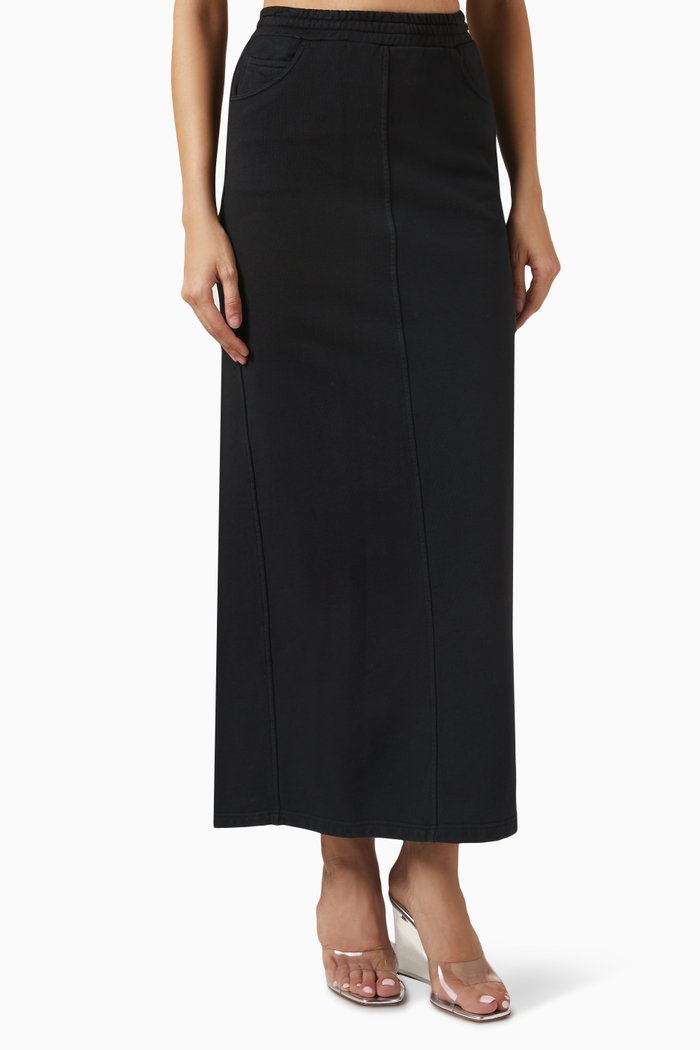 

Maxi Skirt in Jersey, Black