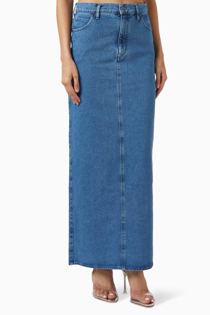 

Maxi Skirt in Denim, Blue