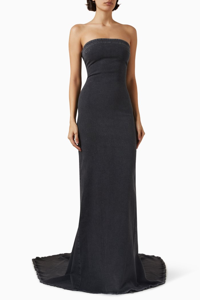 

Maxi Dress in Denim, Black