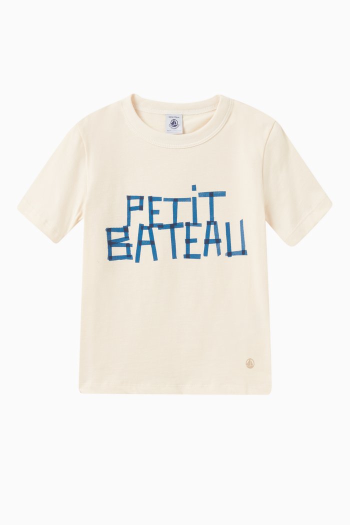 

Logo-print T-shirt in Cotton, Neutral