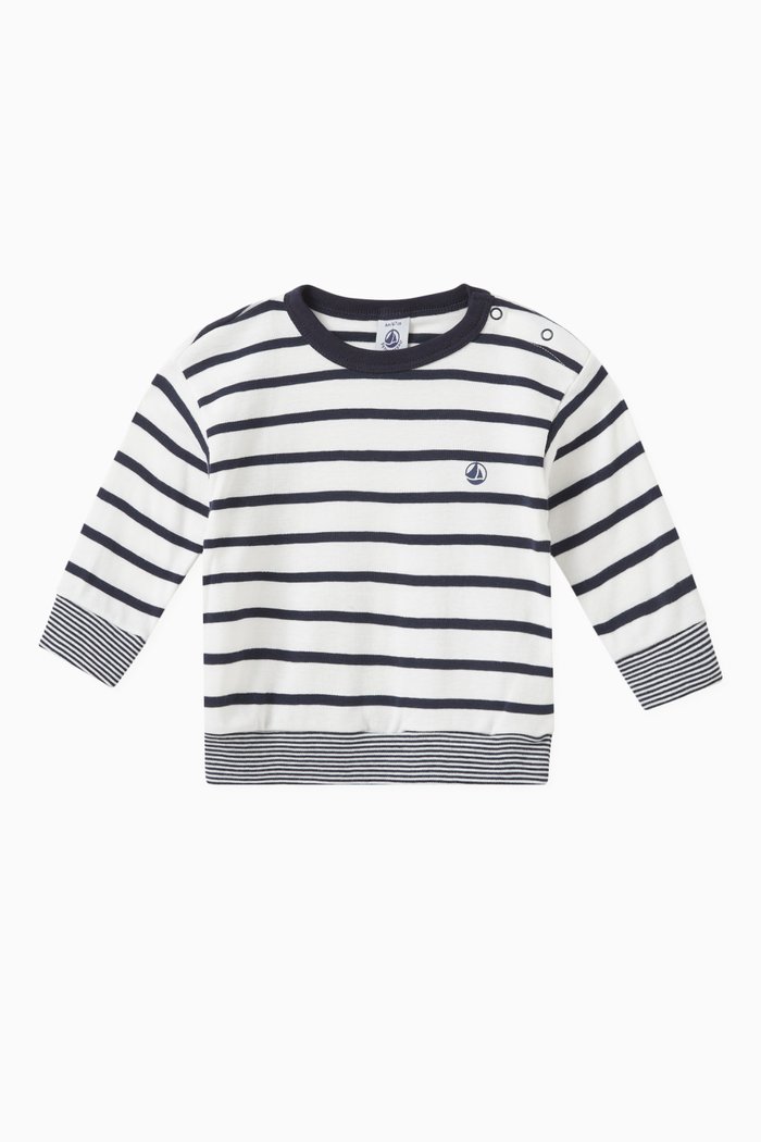 

Striped Logo T-shirt in Cotton, Multicolour