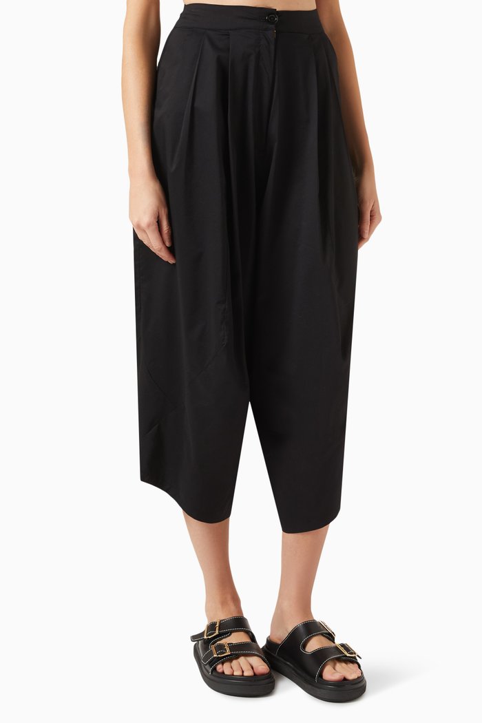 Garcon Pants in Cotton, Black
