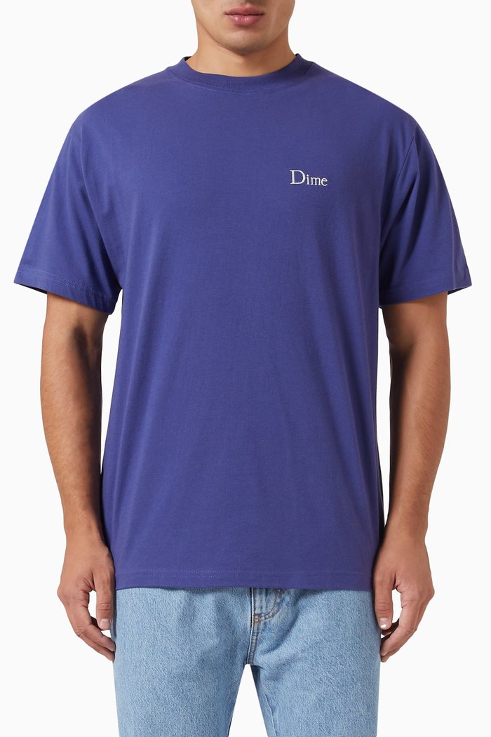 

Logo T-Shirt in Cotton Jersey, Blue