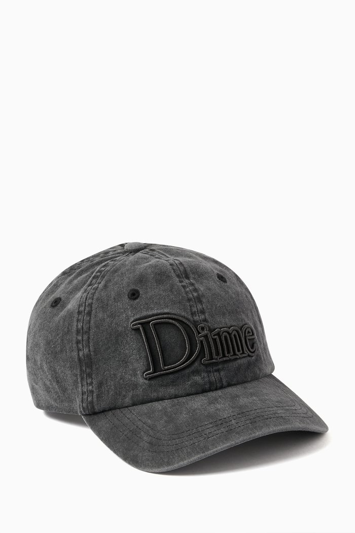 

Classic 3D Logo Cap in Cotton Twill, Black