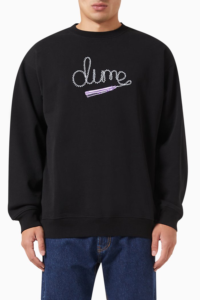 

Iron Crewneck Sweatshirt in Fleece, Black
