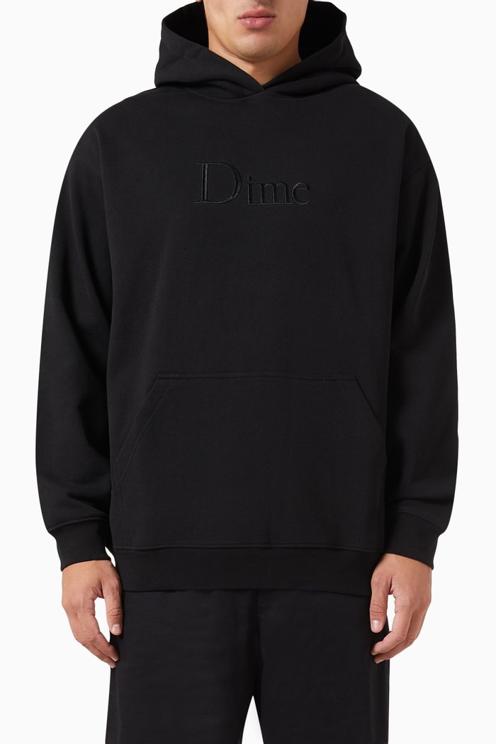 

Classic Logo Hoodie in Fleece, Black
