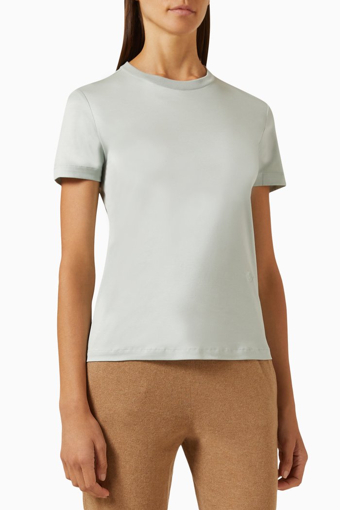 

My-T Crewneck T-shirt in Cotton, Blue