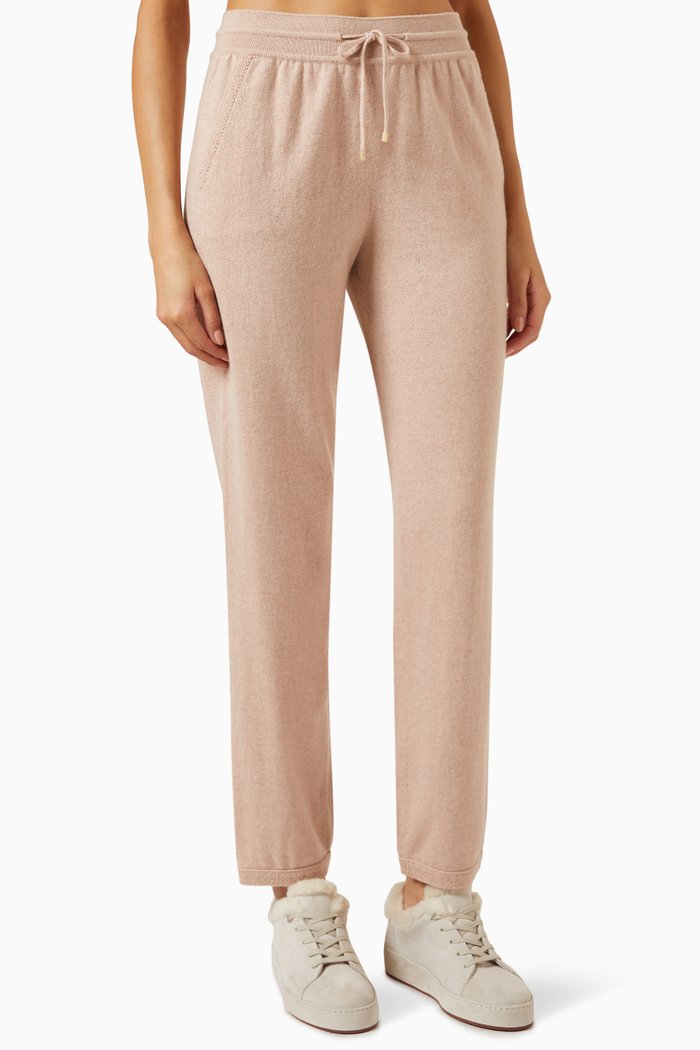 

Merano Pants in Baby Cashmere-knit, Pink