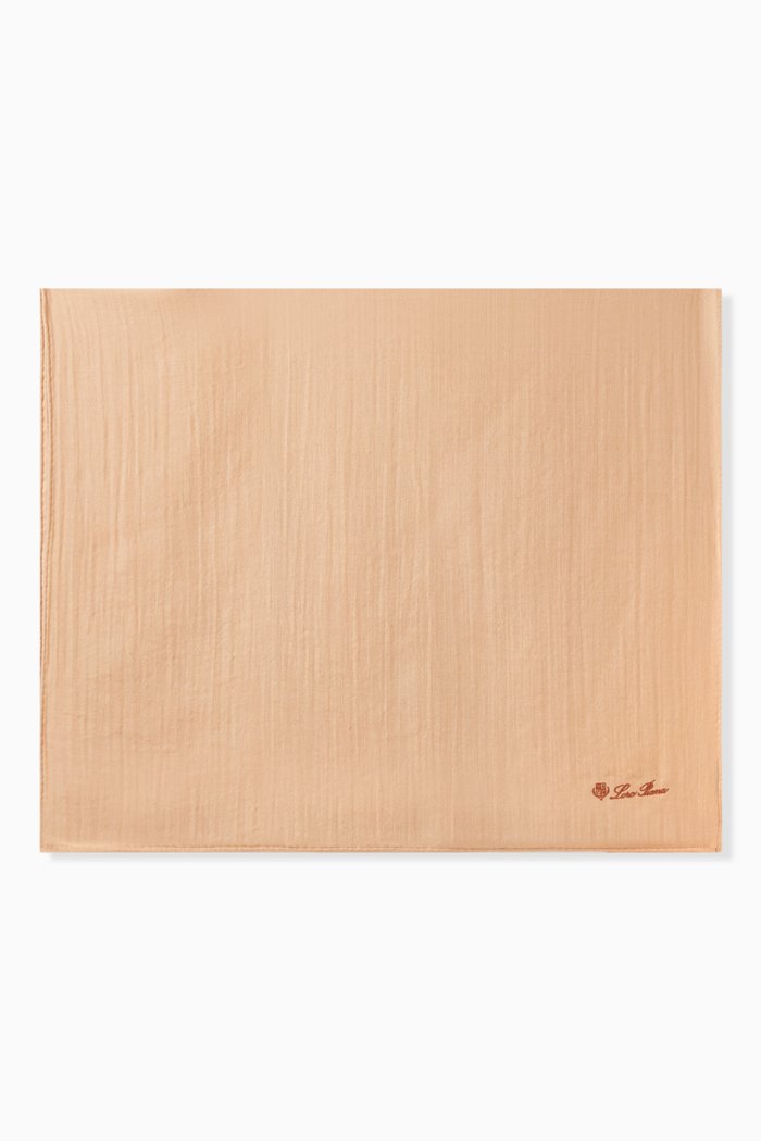 

Shayla 23 Stole in Silk, Wool & Cashmere, Orange