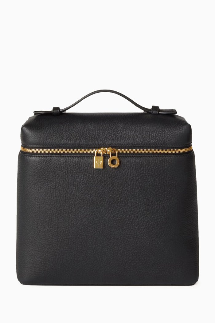 

Extra Pocket L23.5 Backpack in Calfskin Leather, Black