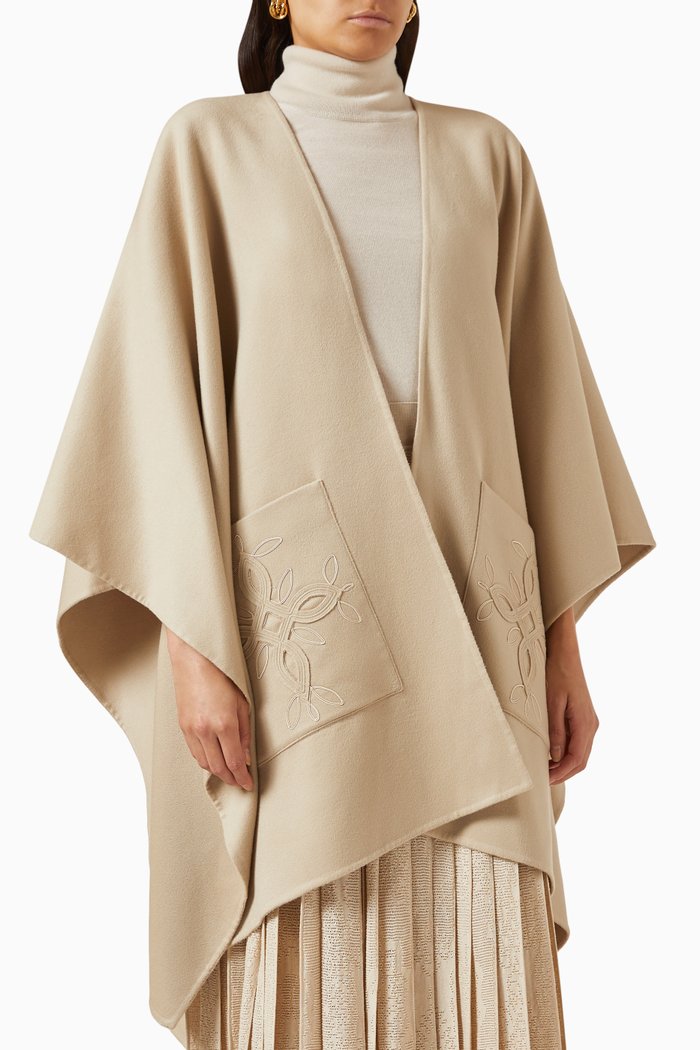 

Teodora Cape in Cashmere, Neutral