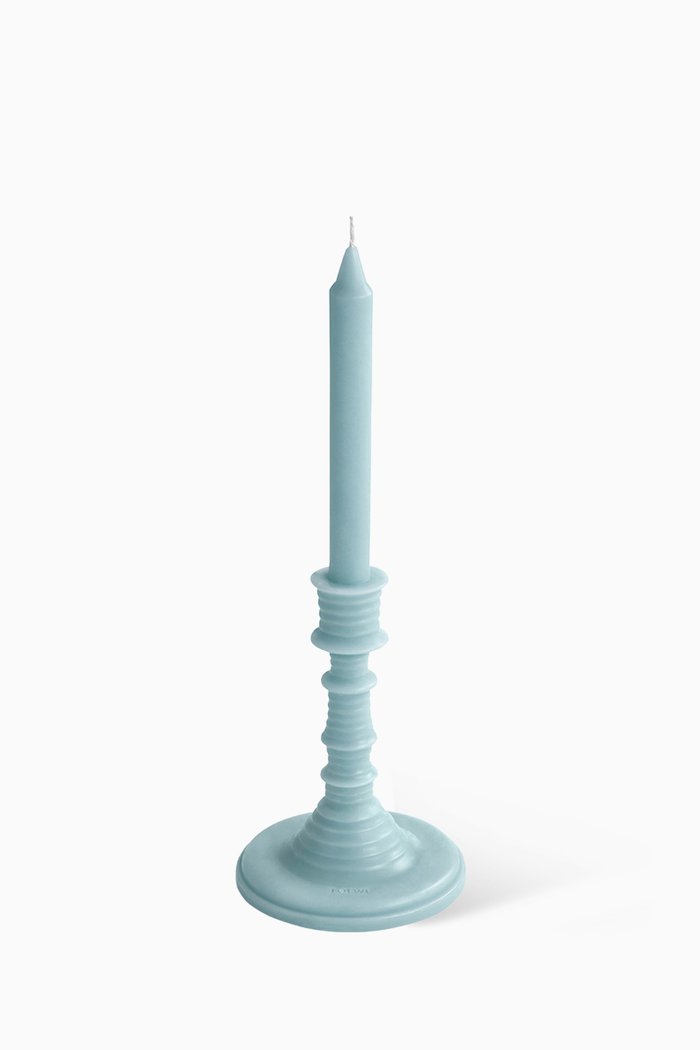 

Cypress Balls Wax Candleholder, 340g, Colourless