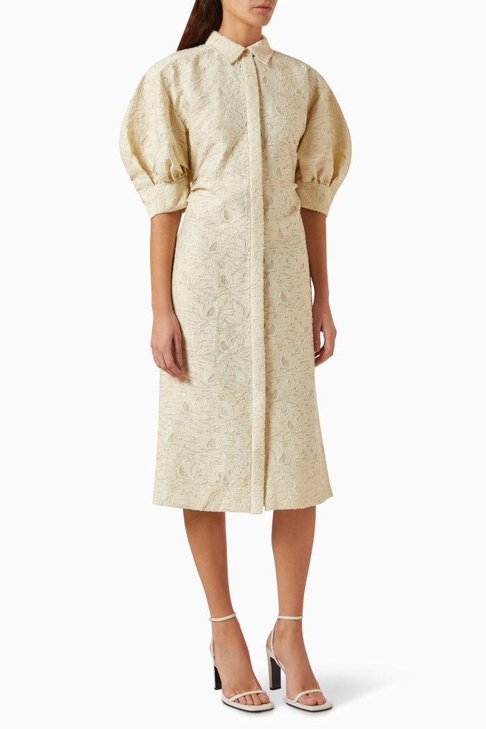 

Montana Shirtdress in Lace, Neutral