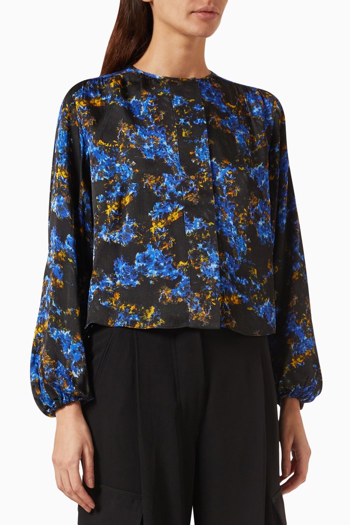 

Neo Printed Blouse, Black