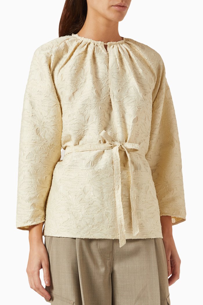 

Quinn Blouse in Lace, Neutral