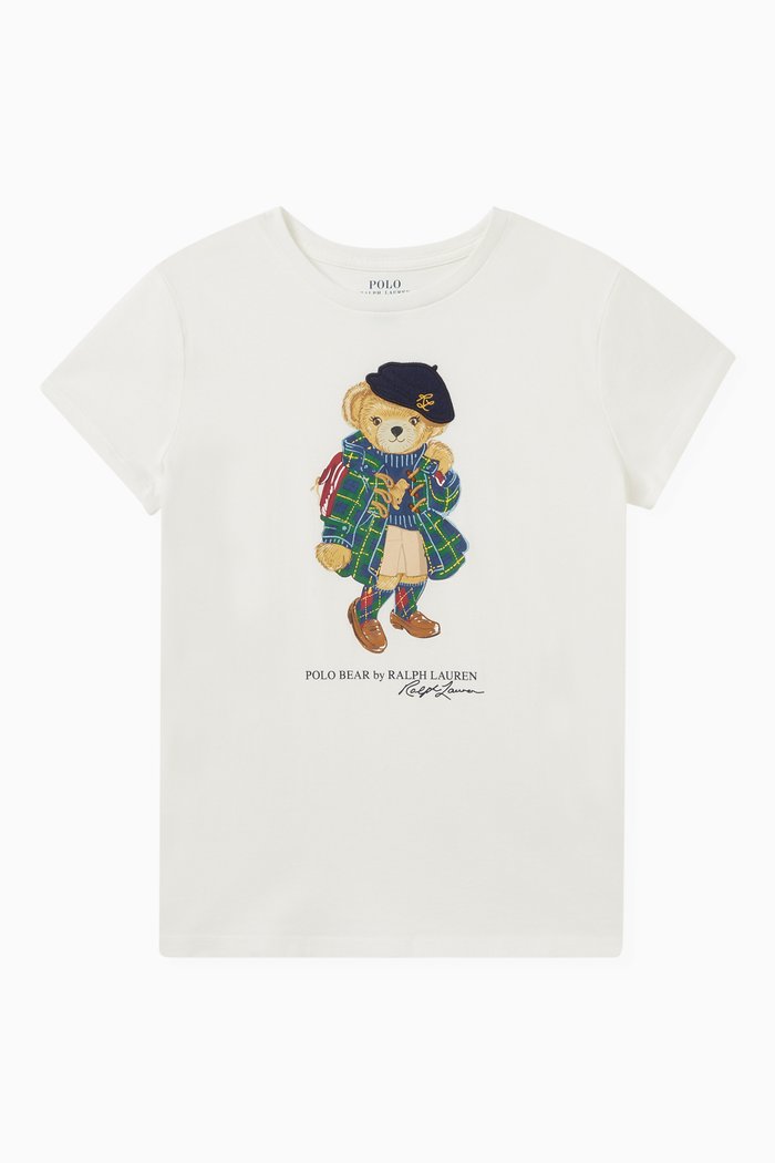 

Polo Bear Printed T-shirt in Cotton, Neutral