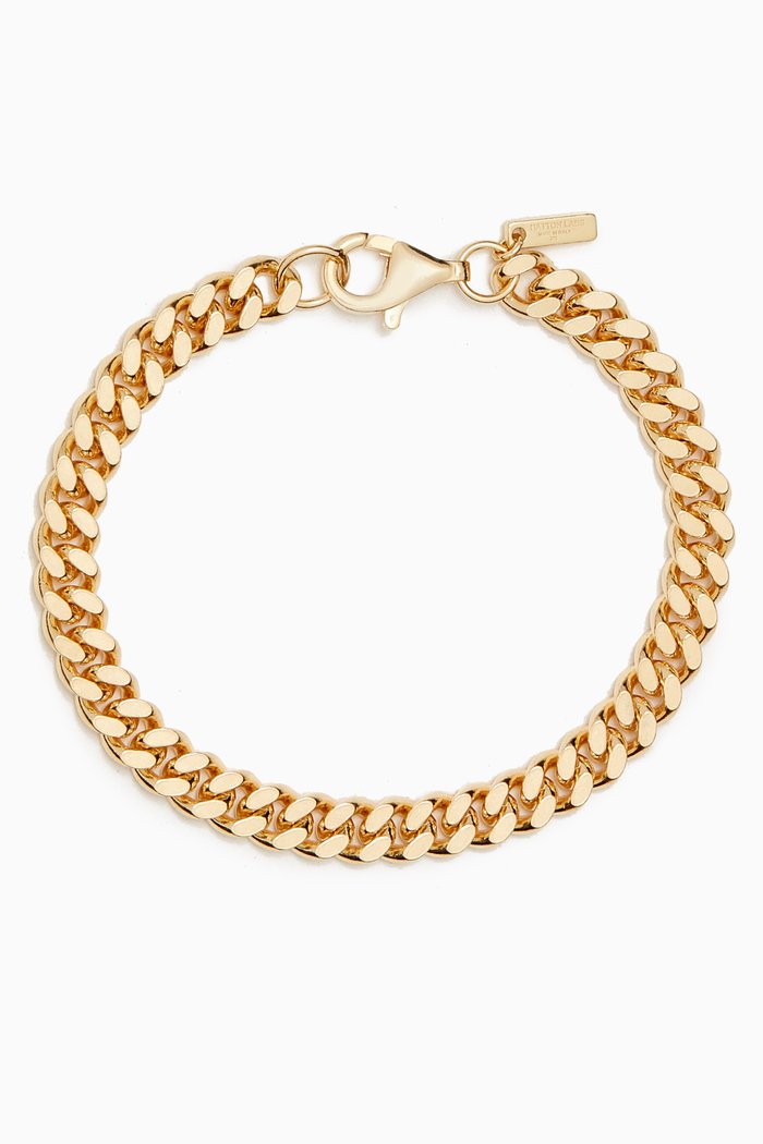 

Cuban Bracelet in 18kt Gold-plated Sterling Silver