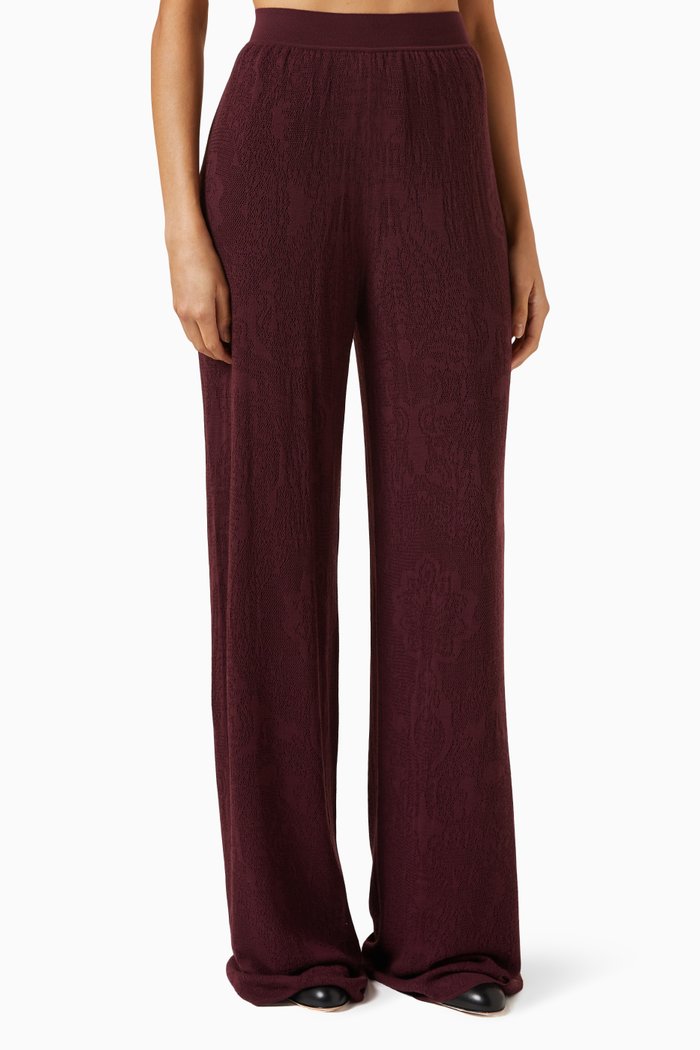 

Cajamarca Pants in Virgin Wool, Burgundy