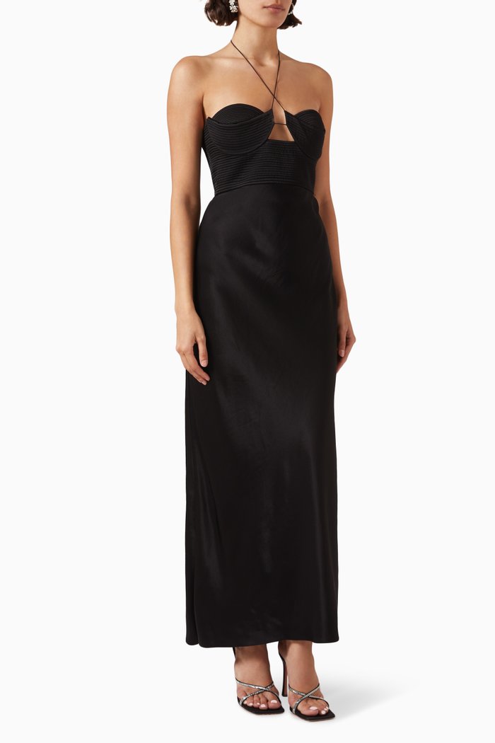 

Sarah Midi Dress, Black