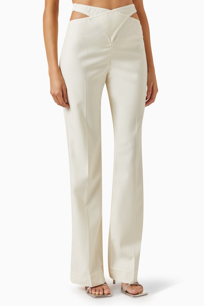 

Nina Pants in Wool-blend, Neutral