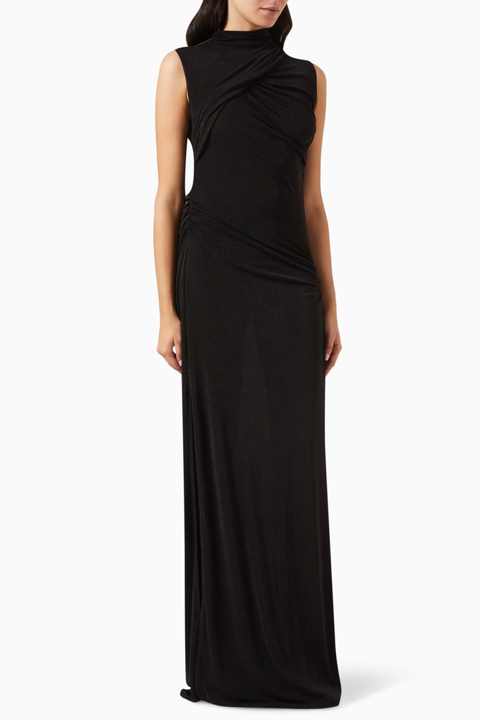 

Agyness Maxi Dress in Jersey, Black