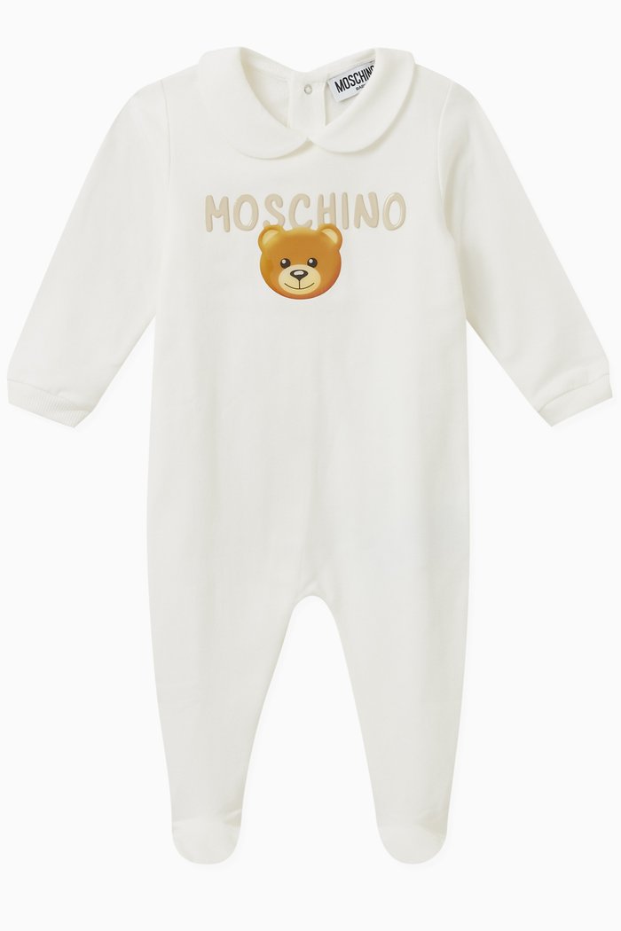 

Teddy Bear Romper in Cotton Jersey, Neutral
