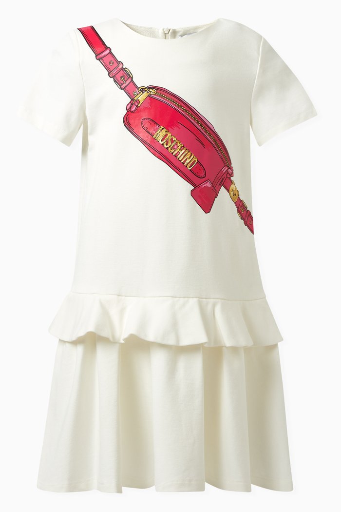 

Crossbody Bag Print Dress in Viscose, Neutral