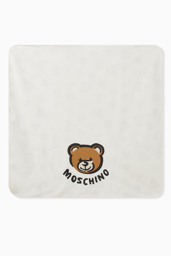 

Teddy Bear Blanket in Cotton, Neutral