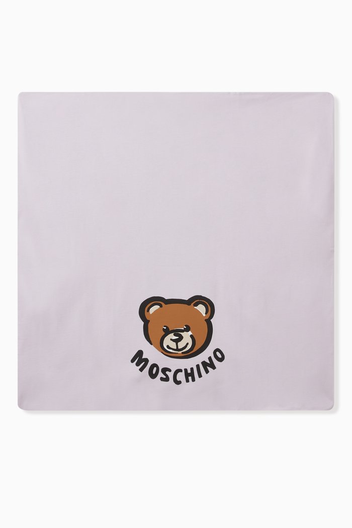 

Teddy Bear Blanket in Cotton, Purple