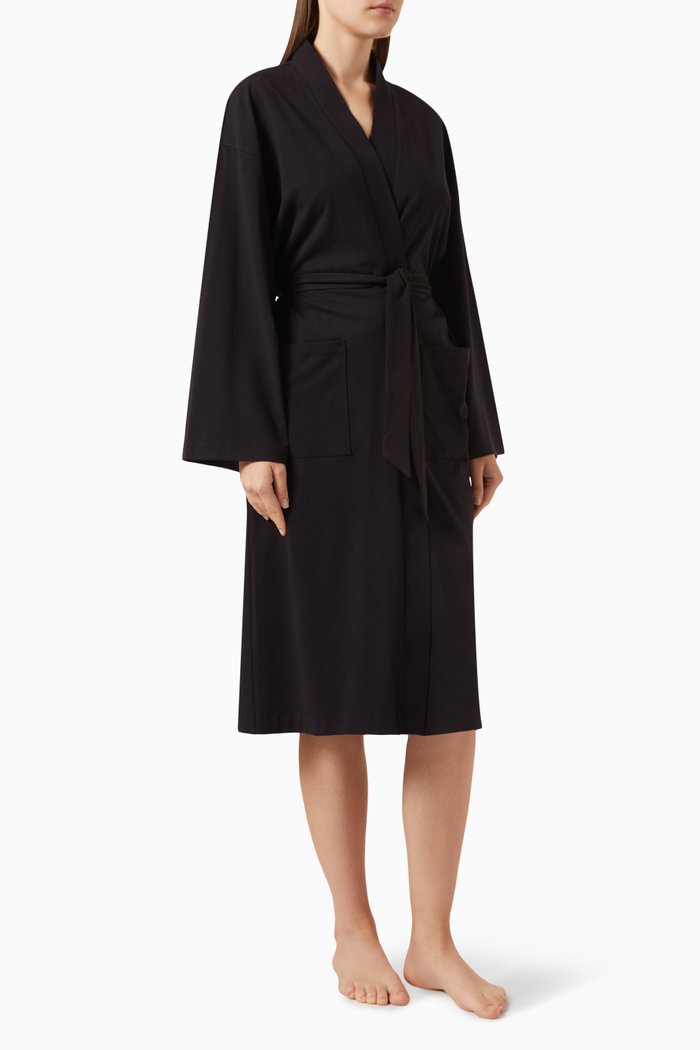 

Night Gown in Organic Cotton Jersey, Black